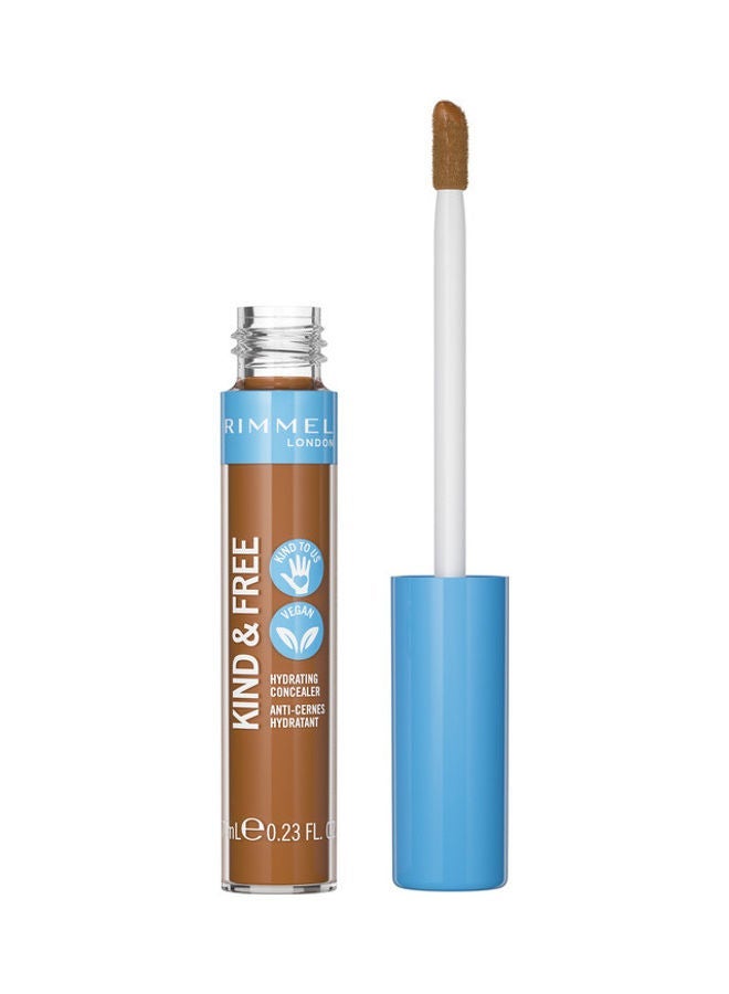 RIMMEL LONDON Kind And Free Glow It Up Moisturising Skin Tint - 501 - Noisette, 30Ml & Kind & Free All-Day Hydrating Liquid Concealer – 050 –Rich Bundle - Image 3
